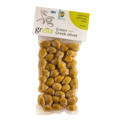 Green Greek Olives, 250g