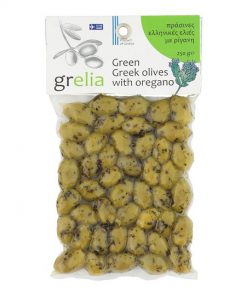 Kreeka rohelised oliivid oregano ehk punemega, 250g