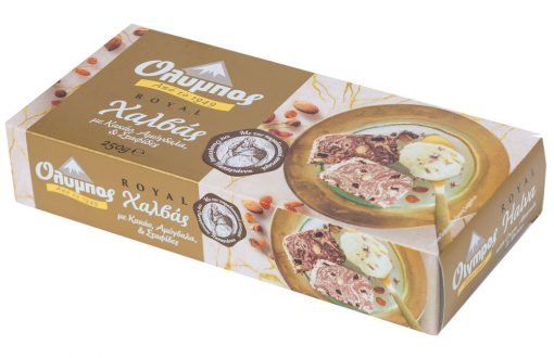 Seesamihalvaa „Royal“: rosinad, kakao, mandel, 250g