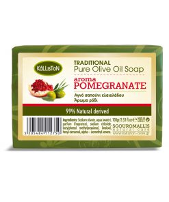 Oliiviöljysaippua granaattiomenan tuoksulla, 100g