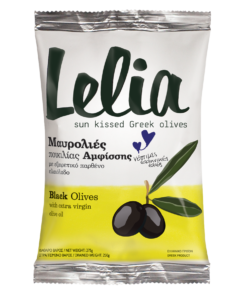 Lelia Mustad oliivid ekstra väärisoliiviõliga, 250 g