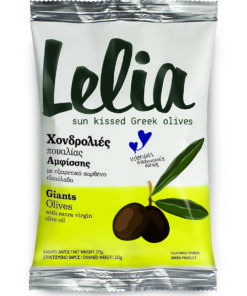 Lelia Kreeka Suured mustad oliivid ekstra väärisoliiviõliga, 250 g